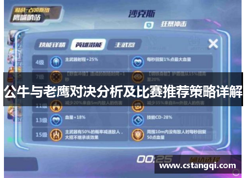 公牛与老鹰对决分析及比赛推荐策略详解